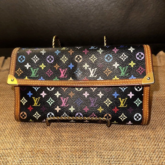 Louis Vuitton Multicolor Monogram Porte International Wallet Authentic EUC - Picture 1 of 13